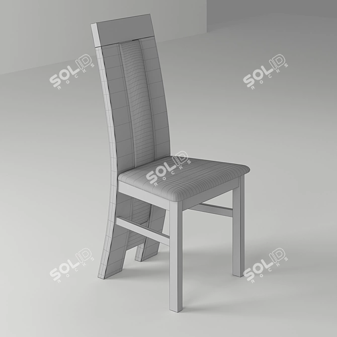 Oak Classic Chair - Stylish and Timeless 3D model image 2