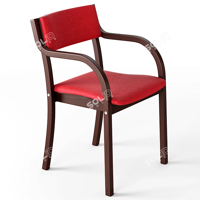 Classic Oak Chair 2011 3D model image 1