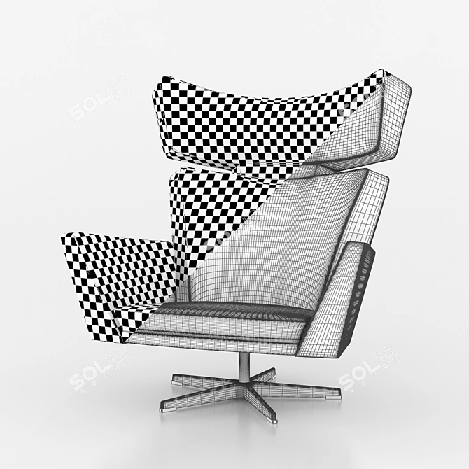 RelaxMax Modern Lounge Chair 3D model image 3