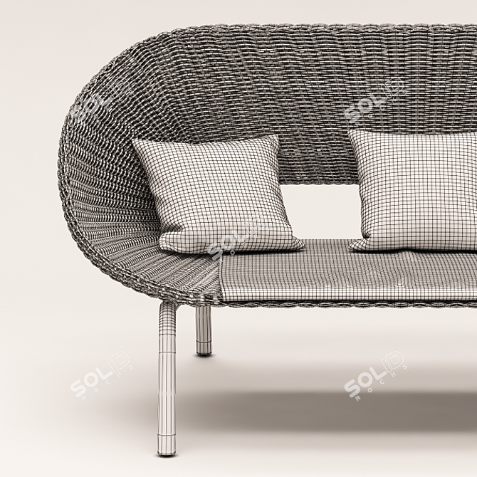 Loa Blooma Sofa and Armchair Set 3D model image 3