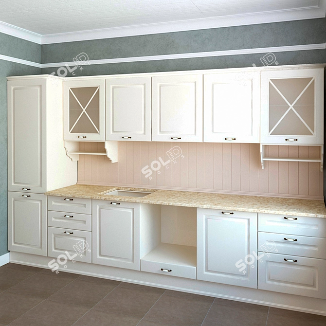 Edelform Kitchen: Elegant and Spacious 3D model image 2