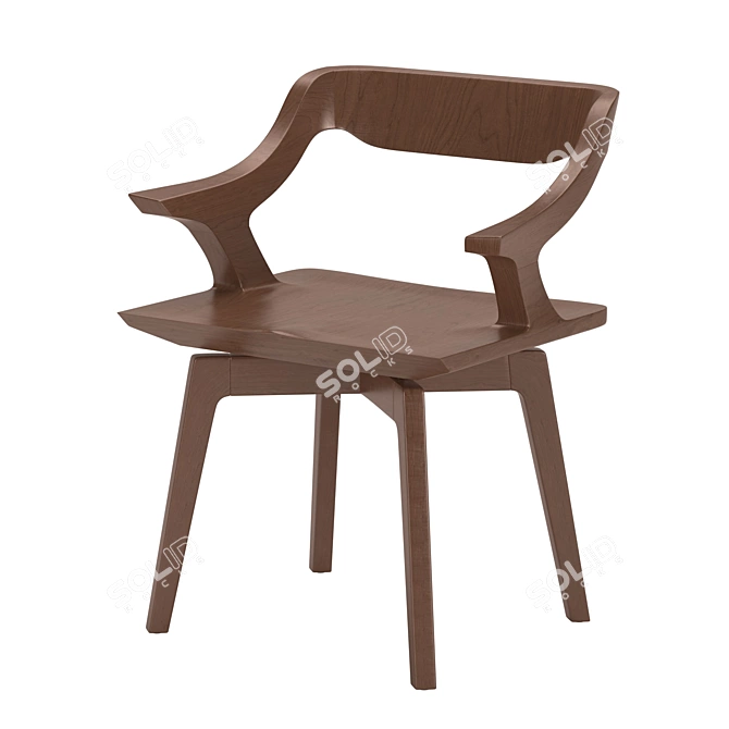 Stellar Works Legacy Vito Chair 3D model image 1