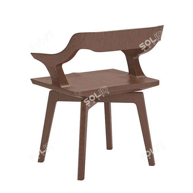 Stellar Works Legacy Vito Chair 3D model image 2