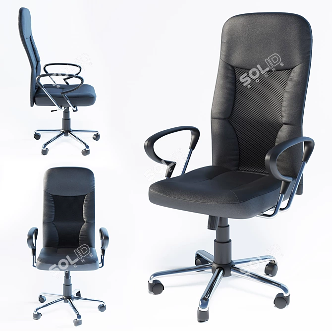 Ergonomic Zenith Office Chair 3D model image 1
