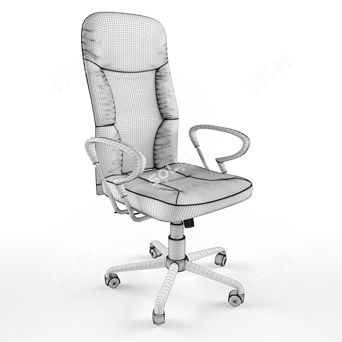 Ergonomic Zenith Office Chair 3D model image 3