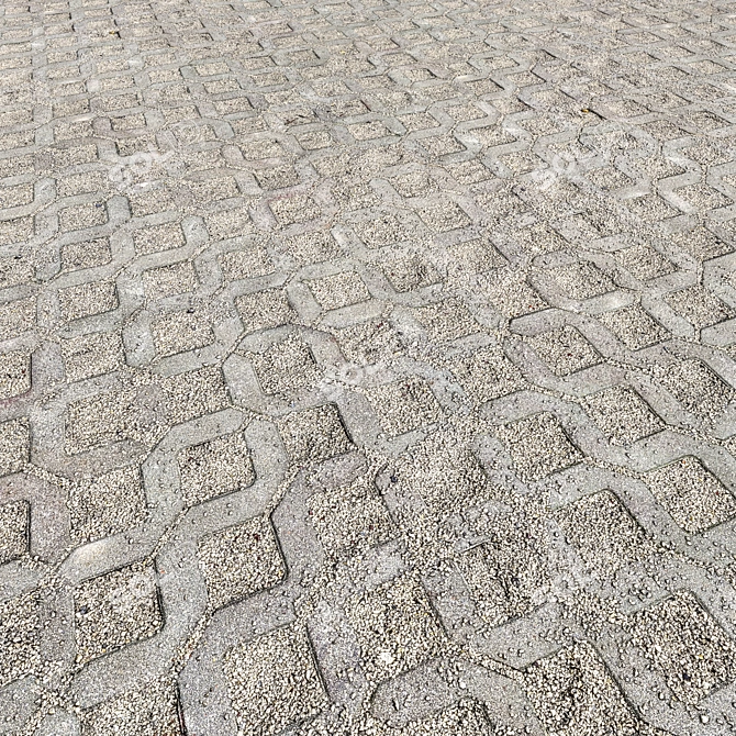 Corona Cobblestones_7: 4k Textured Floor 3D model image 1