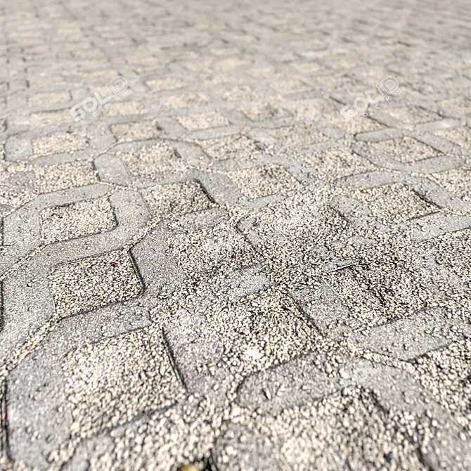 Corona Cobblestones_7: 4k Textured Floor 3D model image 2