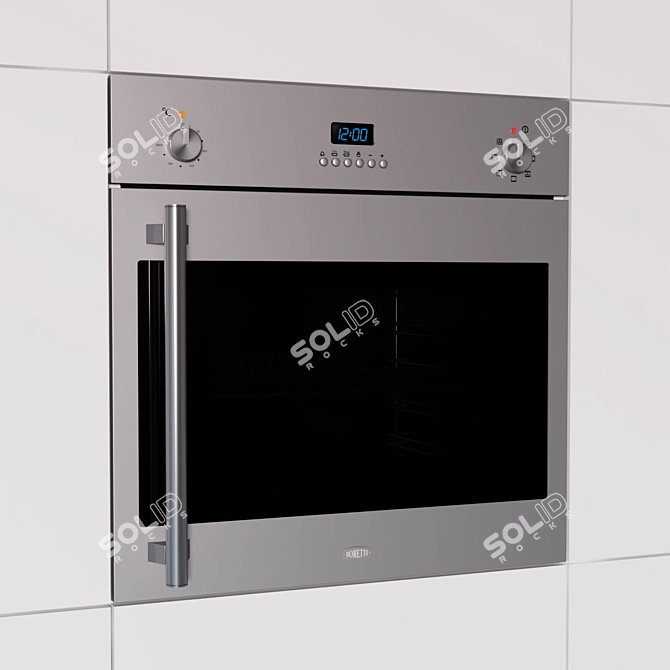 Sleek Boretti Oven BPMD60IX 3D model image 1