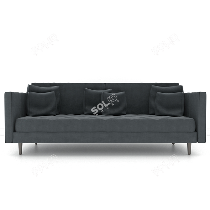 Elegance in Motion: Sofa-01 3D model image 1