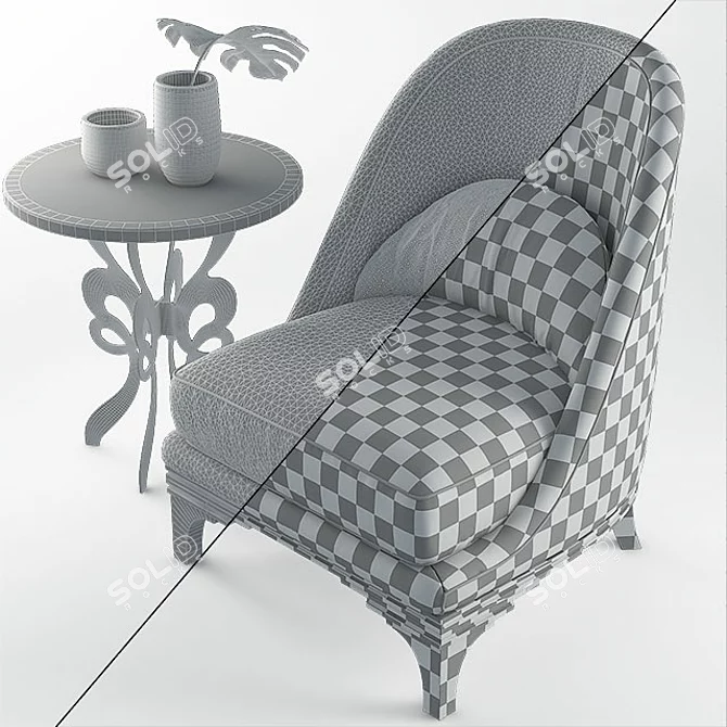 Classic Elegance: Cortezari Duke & Celine 3D model image 3