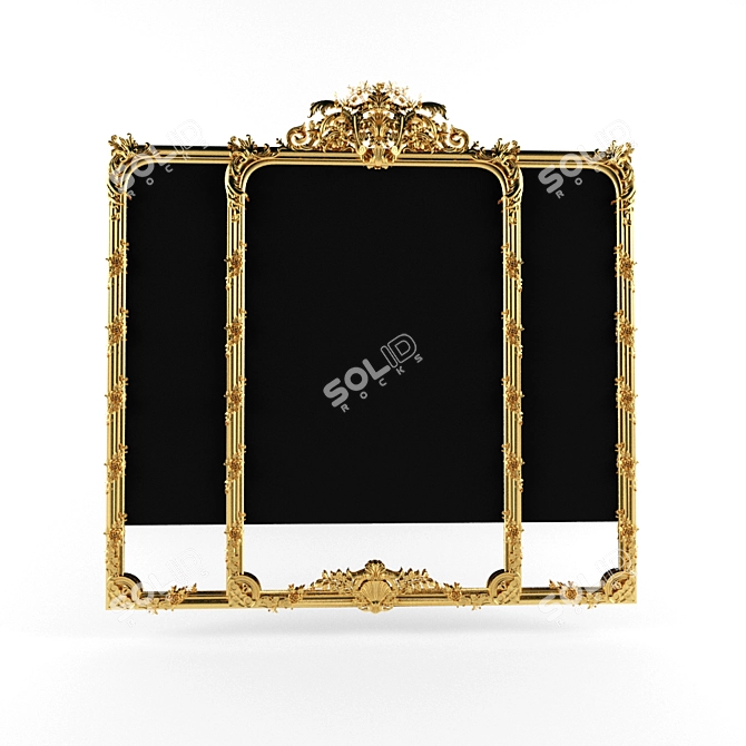 Regal English Georgian Mirror 3D model image 1