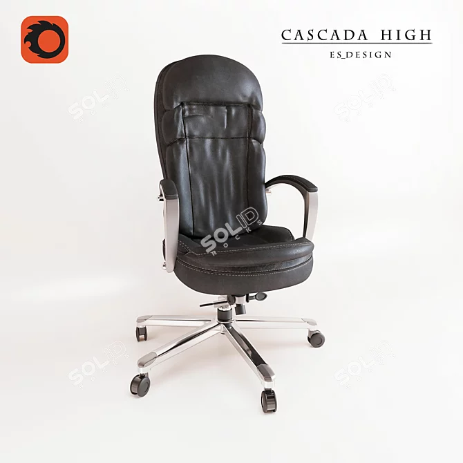 ErgoLux High Back Office Chair 3D model image 1