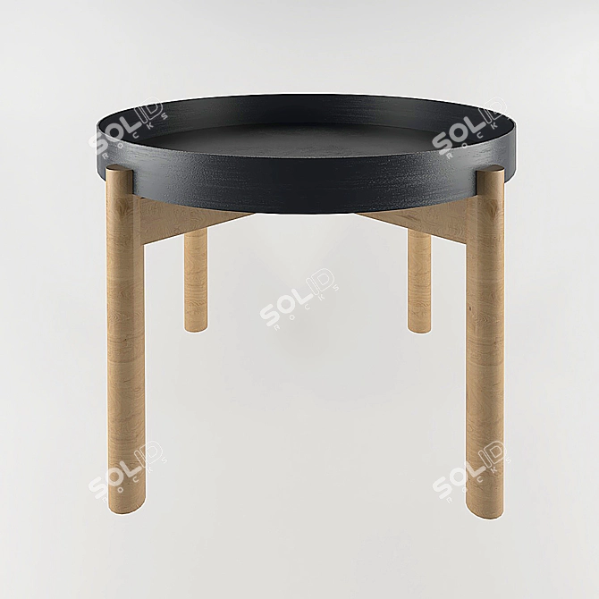 Stylish YPPERLIG Coffee Table by IKEA 3D model image 1