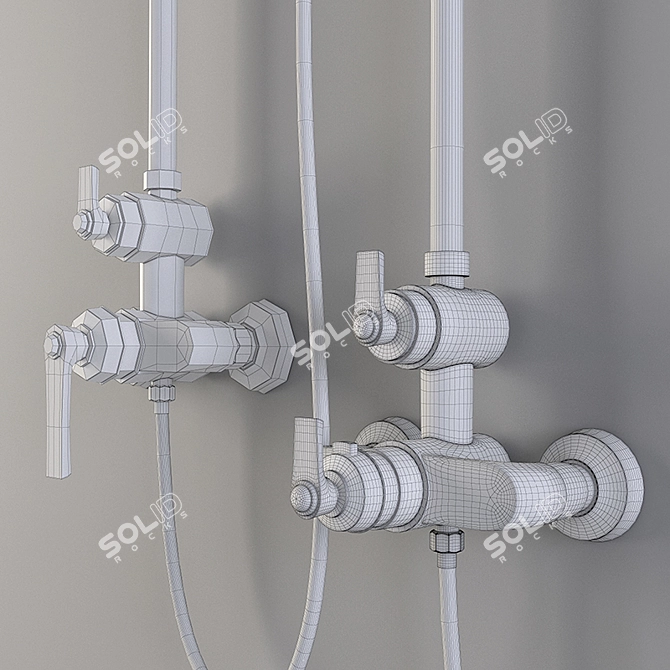Cezares Liberty Shower Column (CD-01/CD-T-01) 3D model image 3