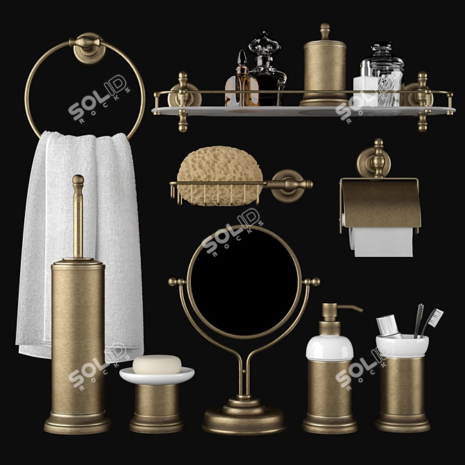 Migliore Mirella: Elegant Bathroom Accessories 3D model image 1