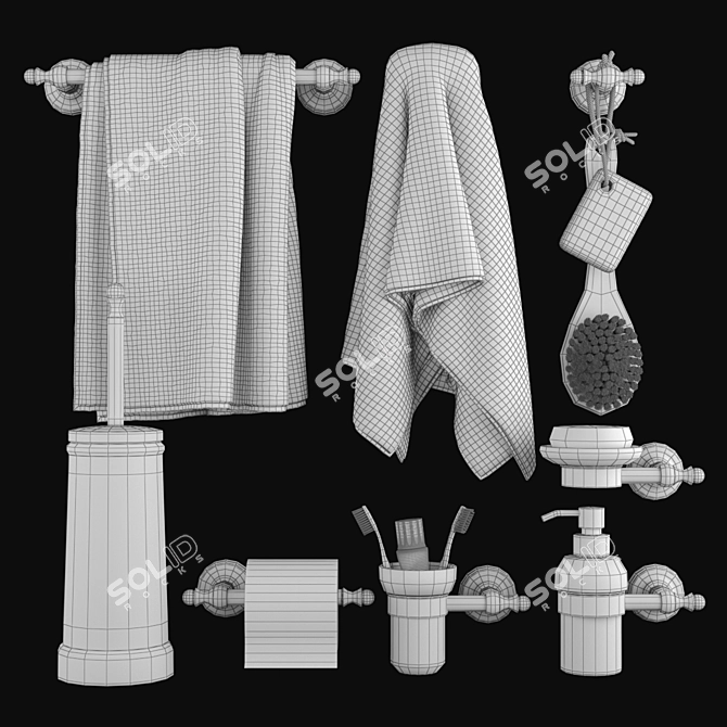 Title: Migliore Mirella - Premium Bathroom Accessories 3D model image 3