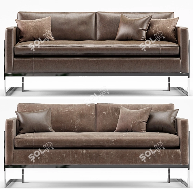 Sleek Grisham Apartment Sofa 3D model image 1