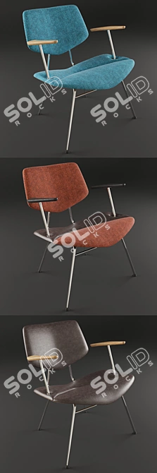 Cozy Lounge Chair - Vermund VL135 3D model image 3