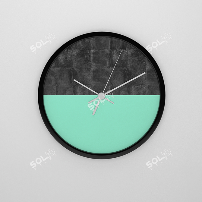 Modern Watch Wall Art 3D model image 1