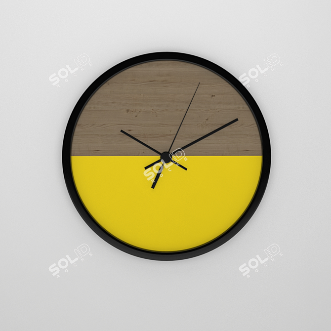 Sleek Timepiece with a Twist 3D model image 1