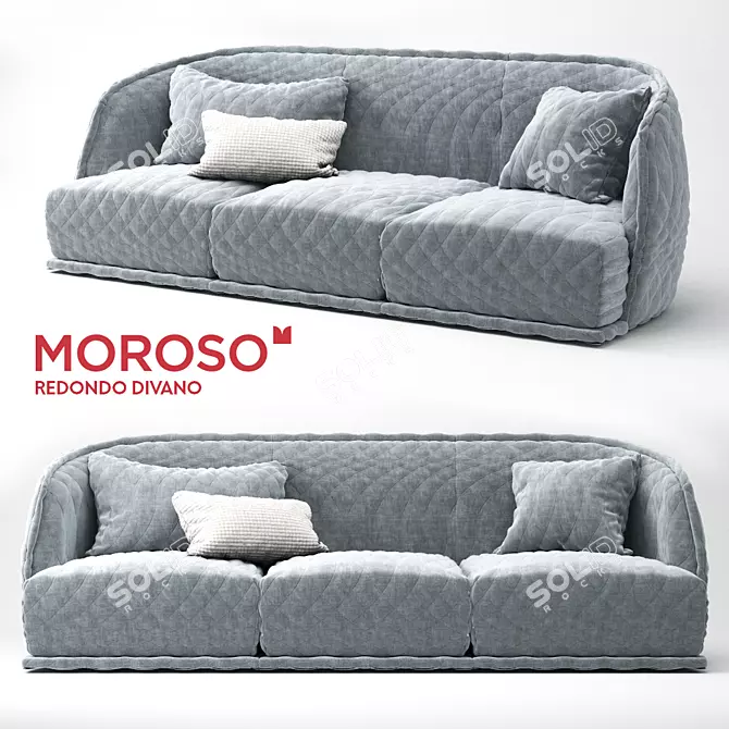 Comfort and Style: Moroso Redondo Sofa 3D model image 1