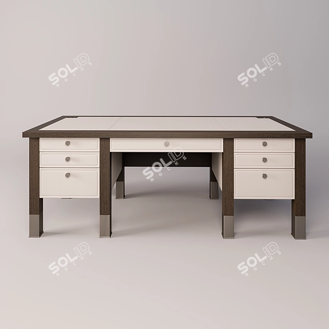 Elegant Italian Writing Desk 3D model image 1