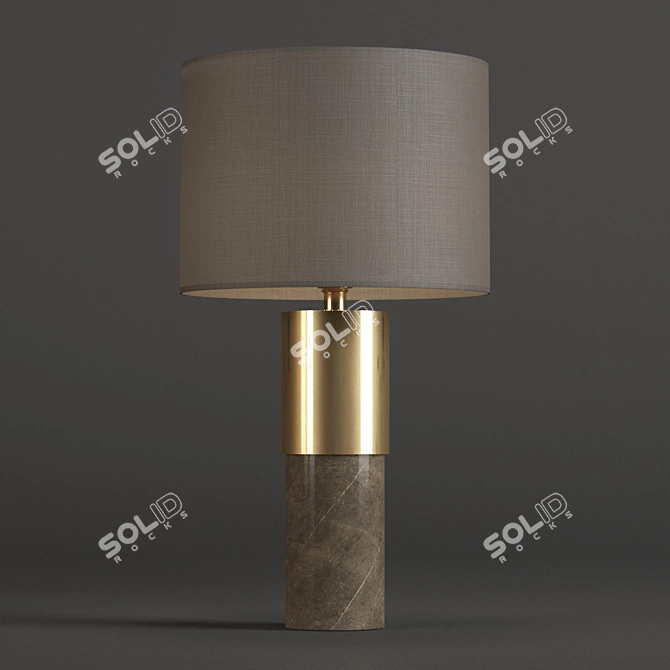 John Lewis Akani Table Lamp - Illuminate Your Space 3D model image 1