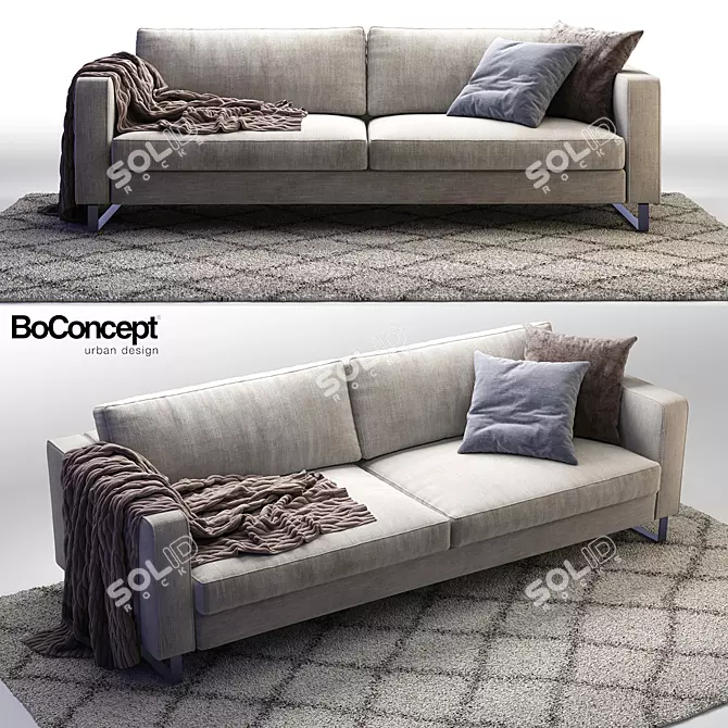 Bo Concept Indivi 2: Stylish Sofa Set 3D model image 1