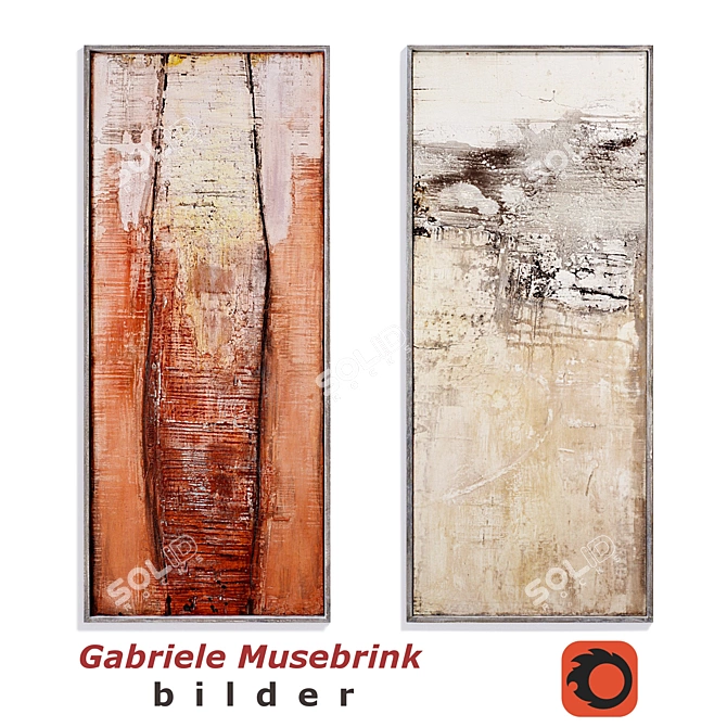 Translucent Movements: Gabriele Musebrink Art 3D model image 1