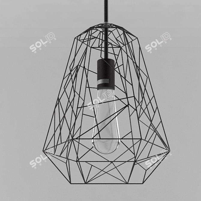 Elegant Loft Chandelier in 87 3D model image 1