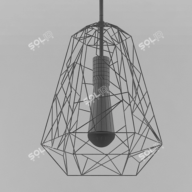 Elegant Loft Chandelier in 87 3D model image 2