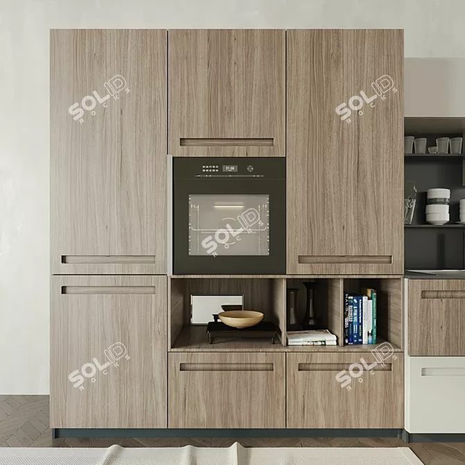 Modern Kitchen Cucina Mood: Stylish Stosa 3D model image 2
