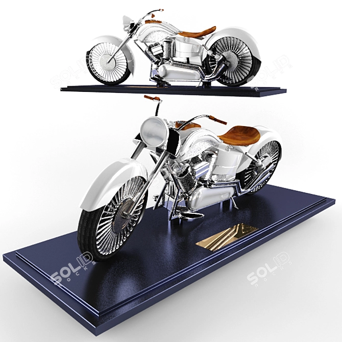 Revolutionary Motorcycle Office Furniture 3D model image 1