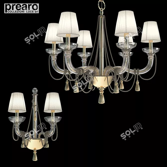 Elegant Prearo Classica Lighting Set 3D model image 1