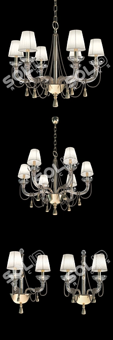 Elegant Prearo Classica Lighting Set 3D model image 2