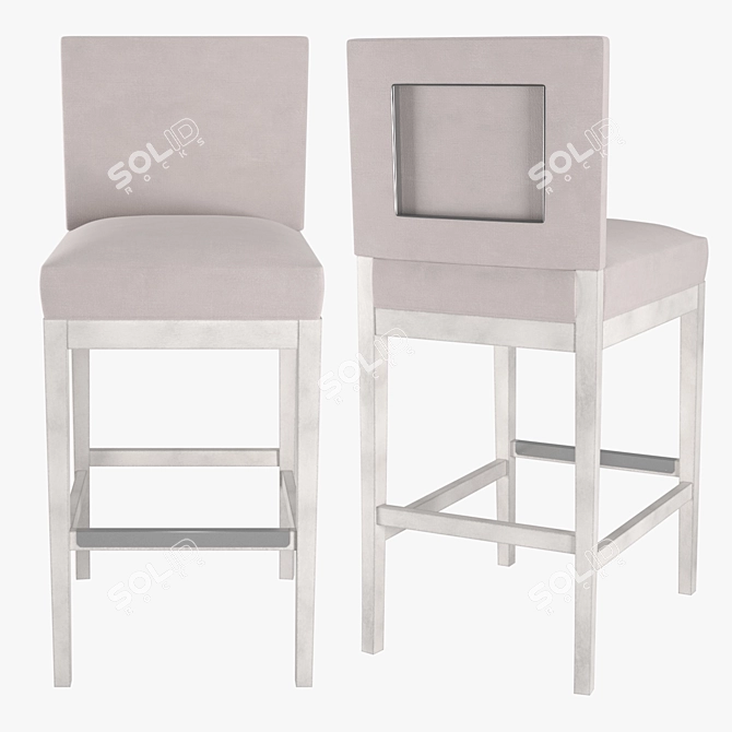 Elegant Vanguard Juliet Bar Stool 3D model image 1