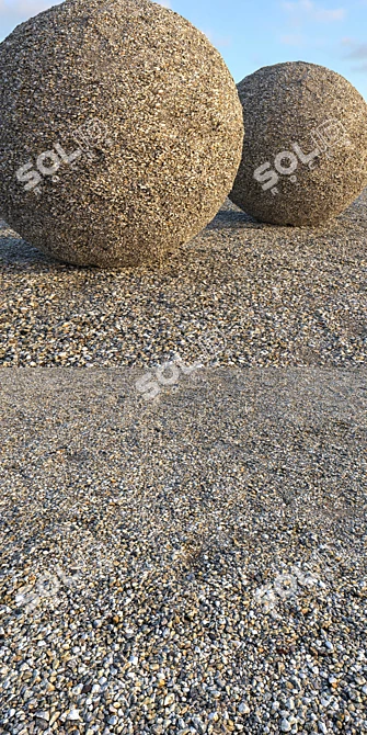 High Gloss Gravel: 4k Textures, Corona Material 3D model image 2