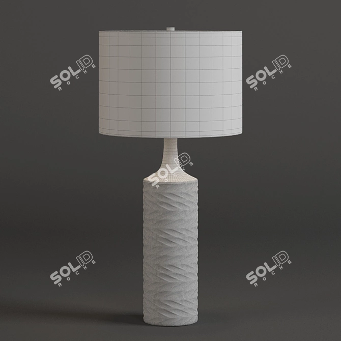 Elegant and Adjustable Desk Lamp 3D model image 2