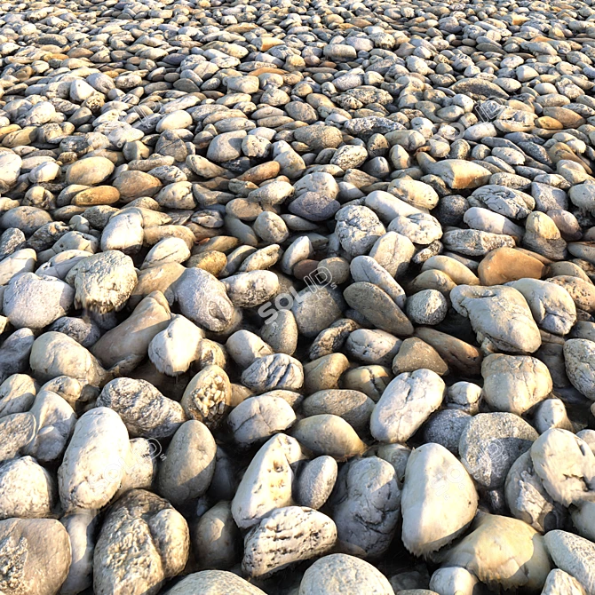 High-Quality Gravel Textures - 3D Model 3D model image 3