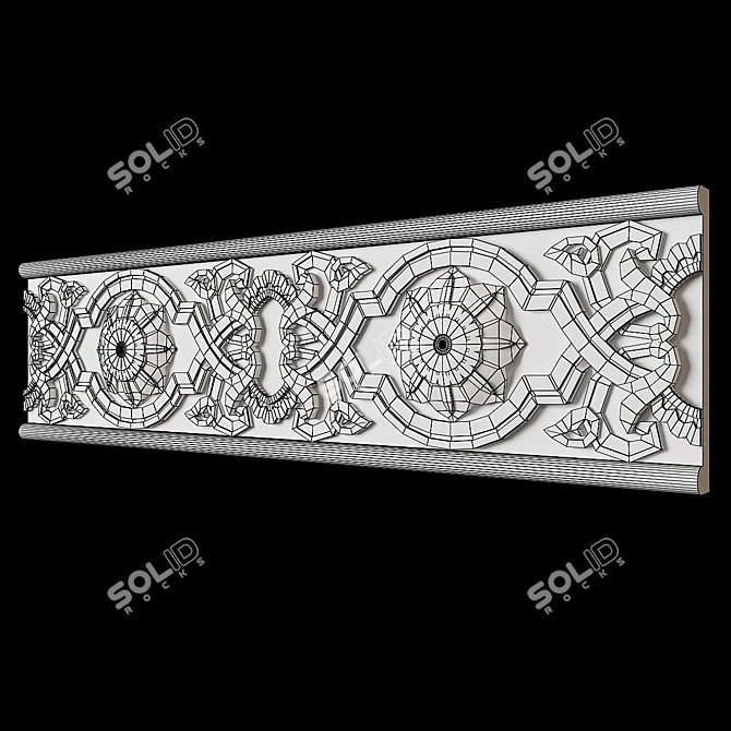 Arcade F-42 Cornice: Classy & Modern 3D model image 2