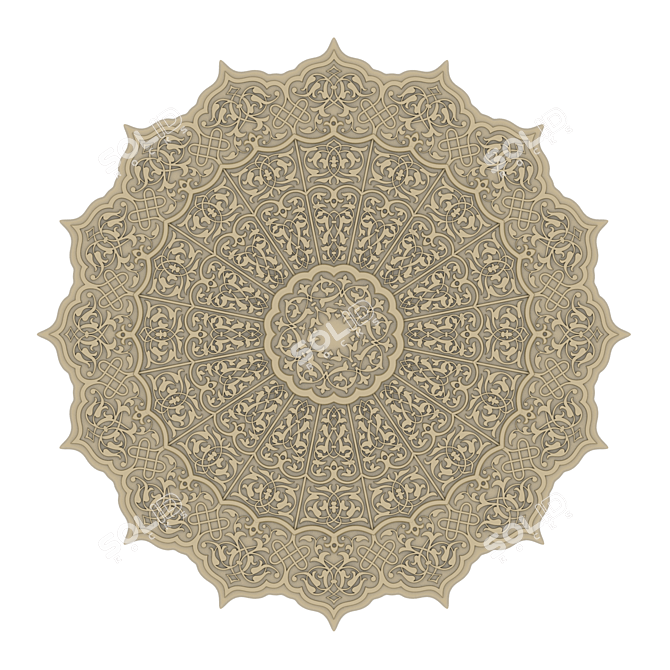 Arabesque: Interior Artistry 3D model image 1