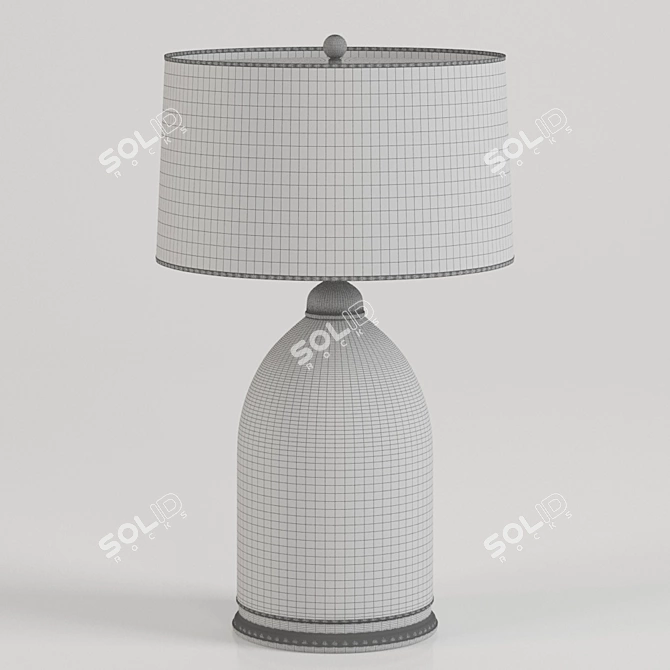 Coastal Chic Table Lamp 3D model image 2