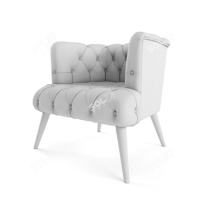 Modern Style Armchair: Palo Alto 3D model image 3