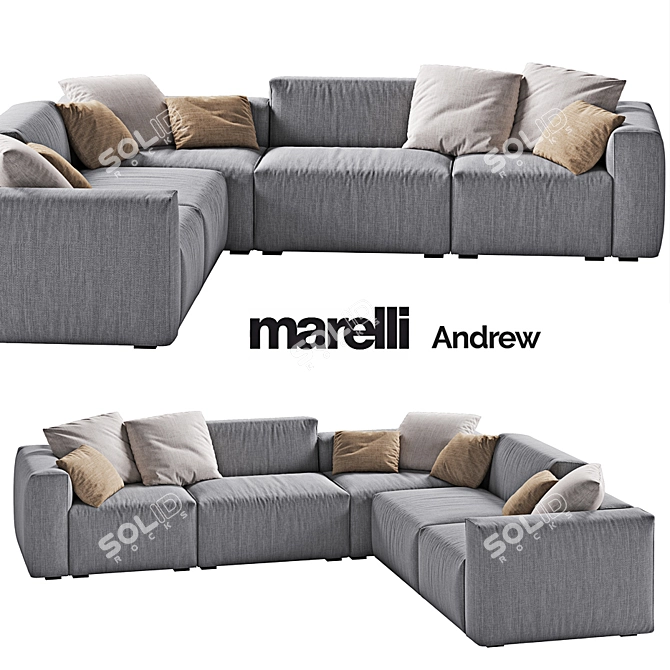 Spacious MARELLI ANDREW: 332x345x83cm 3D model image 1