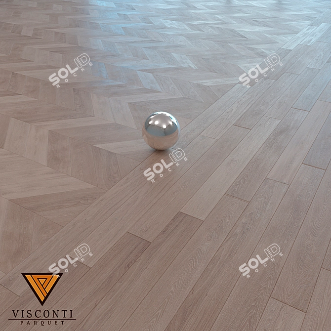 Visconti Parquet: French Christmas Tree 3D model image 1