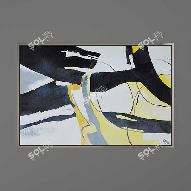 Abstract Art Set - Sizes: 40x40, 30x40, 40x60 3D model image 3