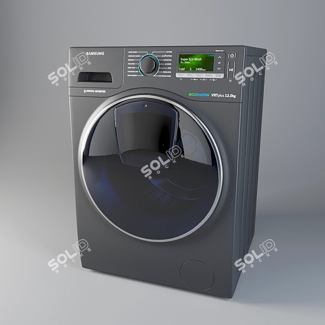 Samsung WW8500K Addwash: Corona Material & Compact Size 3D model image 1