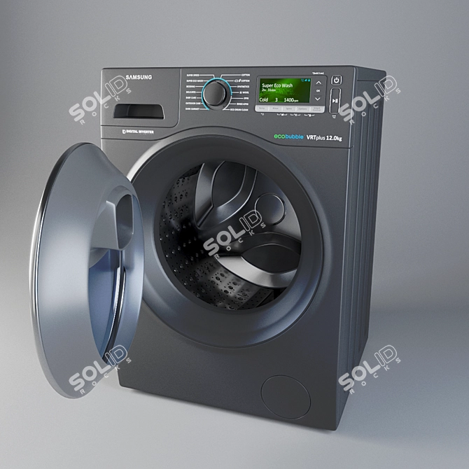 Samsung WW8500K Addwash: Corona Material & Compact Size 3D model image 3