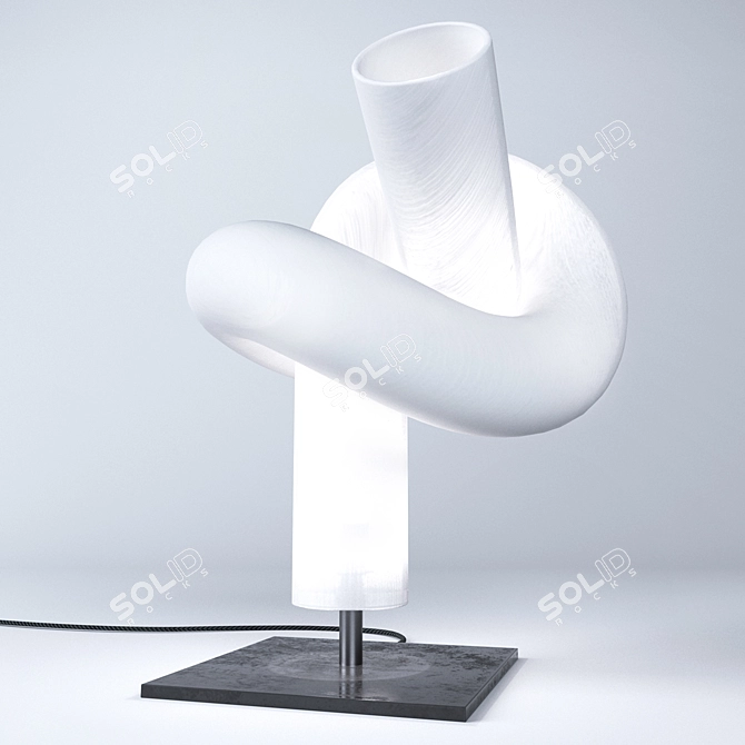 Designer Knot Pendant Light 3D model image 1