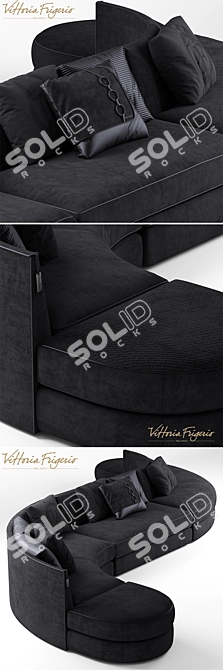 Luxury Vittoria Frigerio Sofa 3D model image 2